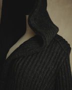 "MM6 Maison Martin Margiela" 00's-10's Alpaca blend hooded knit duffle coat
