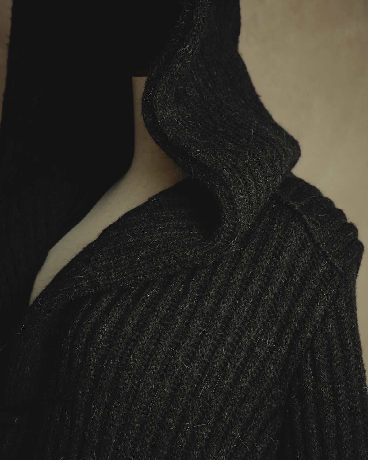 "MM6 Maison Martin Margiela" 00's-10's Alpaca blend hooded knit duffle coat