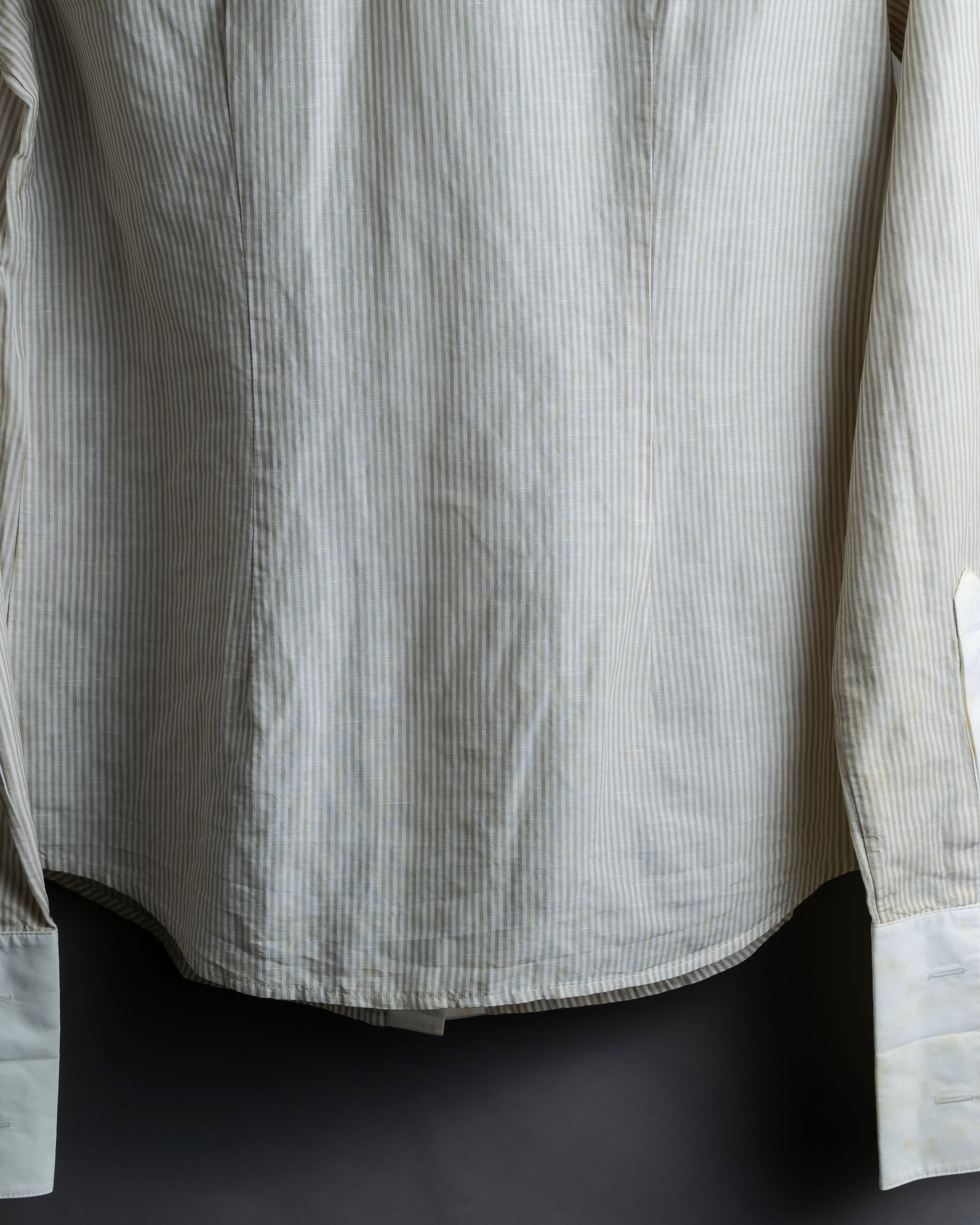 "LOUIS VUITTON" Ribbon frill design regular collar shirt