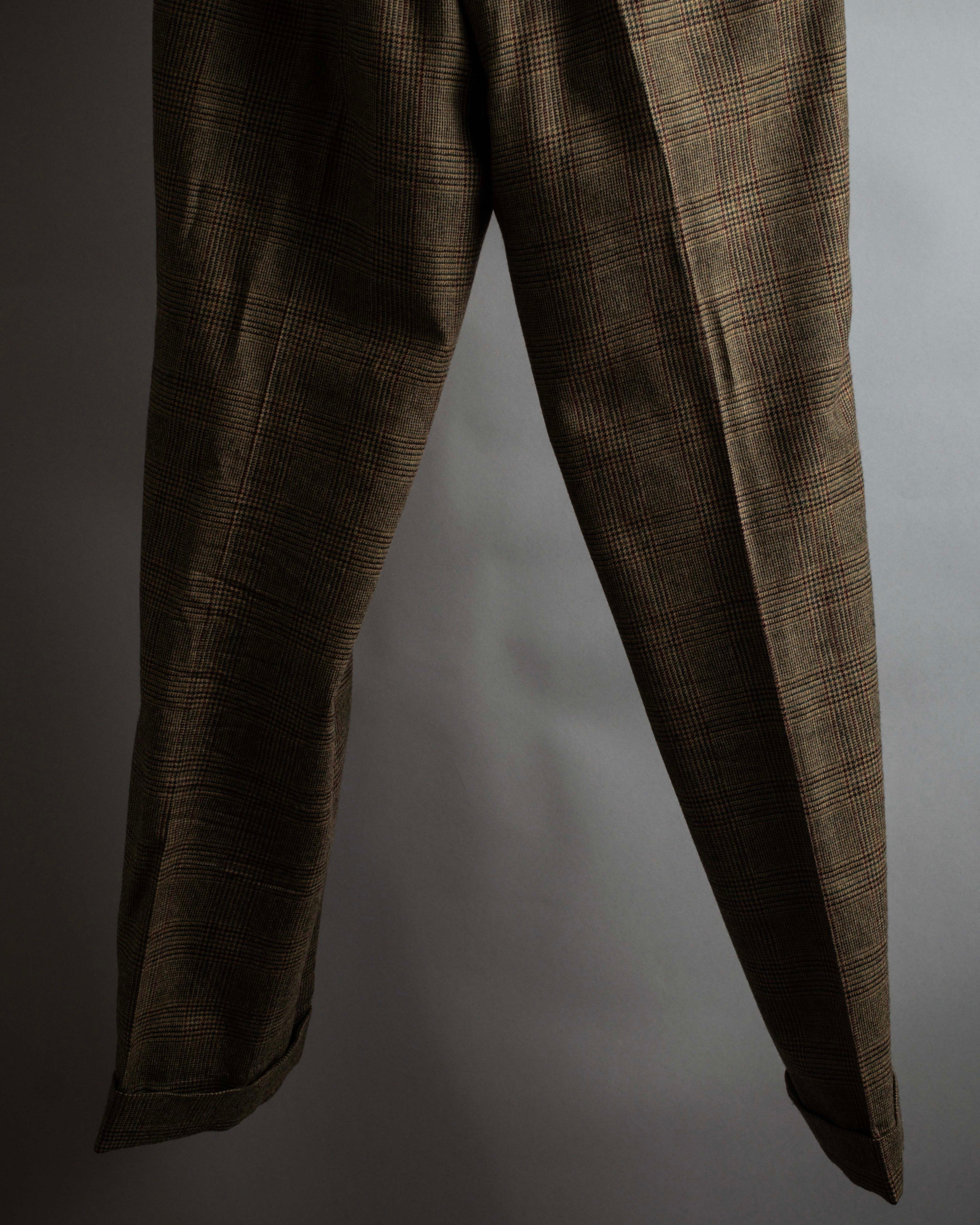 "PAUL SMITH" Flaming detail glen plaid set up