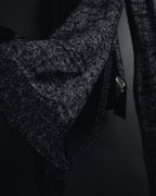 "Maison Martin Margiela" 2011AW deconstructed melange mohair wool cardigan