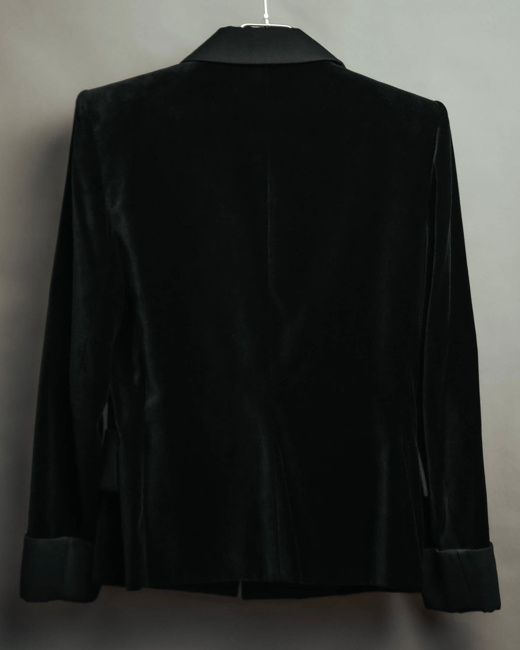 –SPECIAL– “Yves Saint Laurent” 90’s-00’s Velvet tuxedo tailored jacket