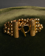-SPECIAL- “Christian Dior” 70’s-80’s Five strand gold ball chain bracelet
