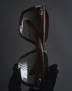 "Christian Dior" 80’s sculptural tortoiseshell optyl sunglasses