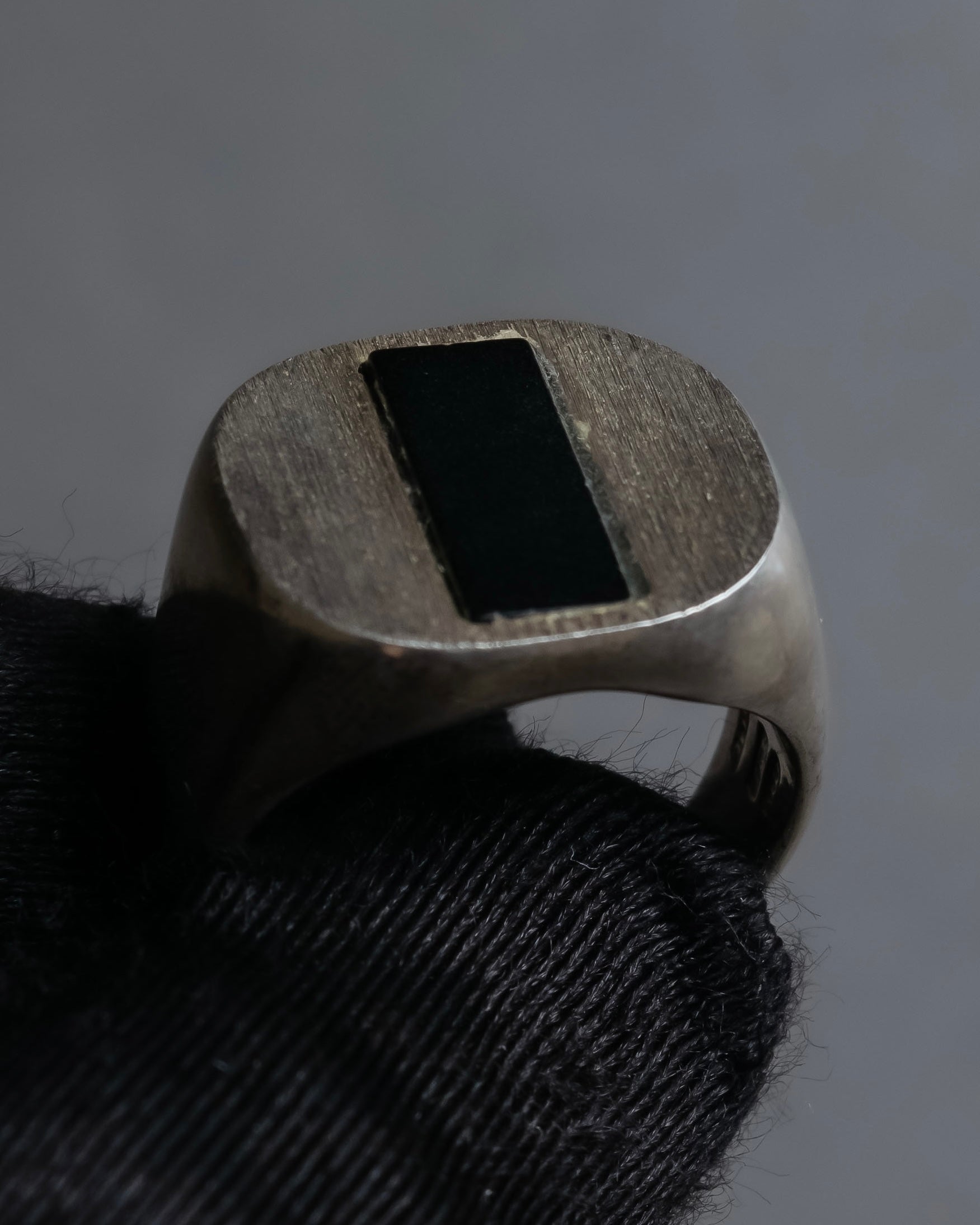"MAISON MARGIELA" 18SS signet design silver ring