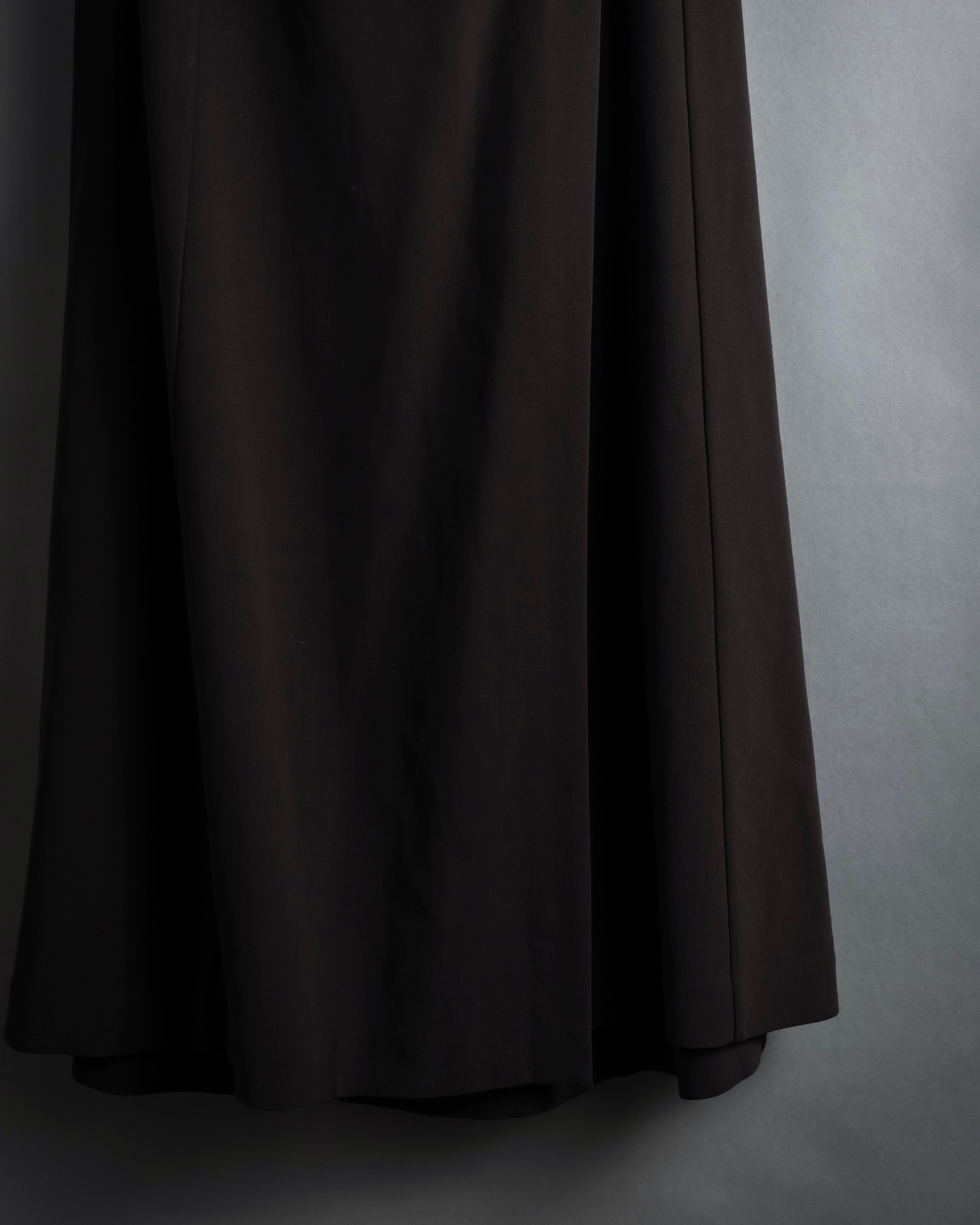 "HERMES" 90's Gold parts design derived from horse tack flared skirt