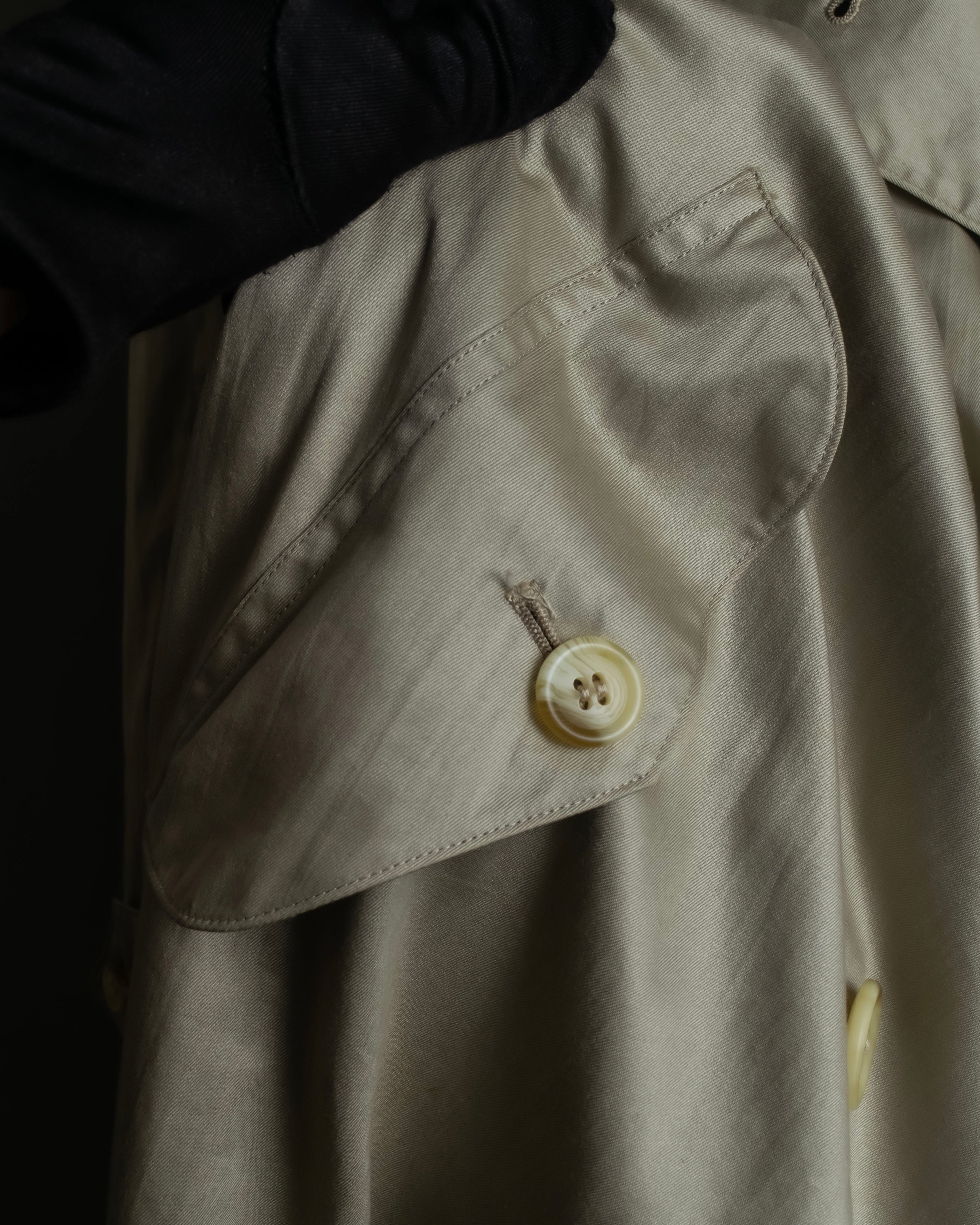 "BURBERRYS" Classic military detail maxi length trench coat