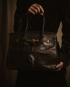 -SPECIAL- "Pierre Cardin"
90’s real crocodile leather top handle bag