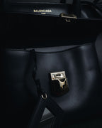 "BALENCIAGA" 2013 Autumn/Winter Padlock All Afternoon Structured Leather Bag
