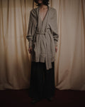 "Maison Margiela" 17AW belted gown knit coat