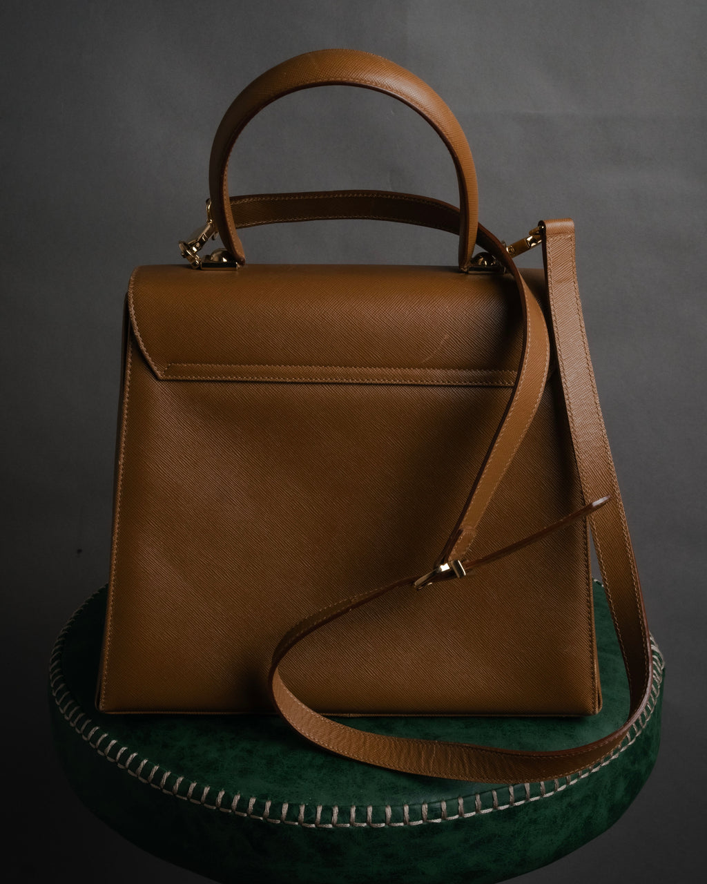 “Salvatore Ferragamo” 90’s Gancini top handle shoulder bag