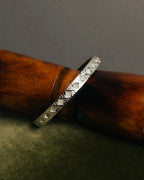 "Christian Dior" 70's-80's German-made textured geometric pattern bangle