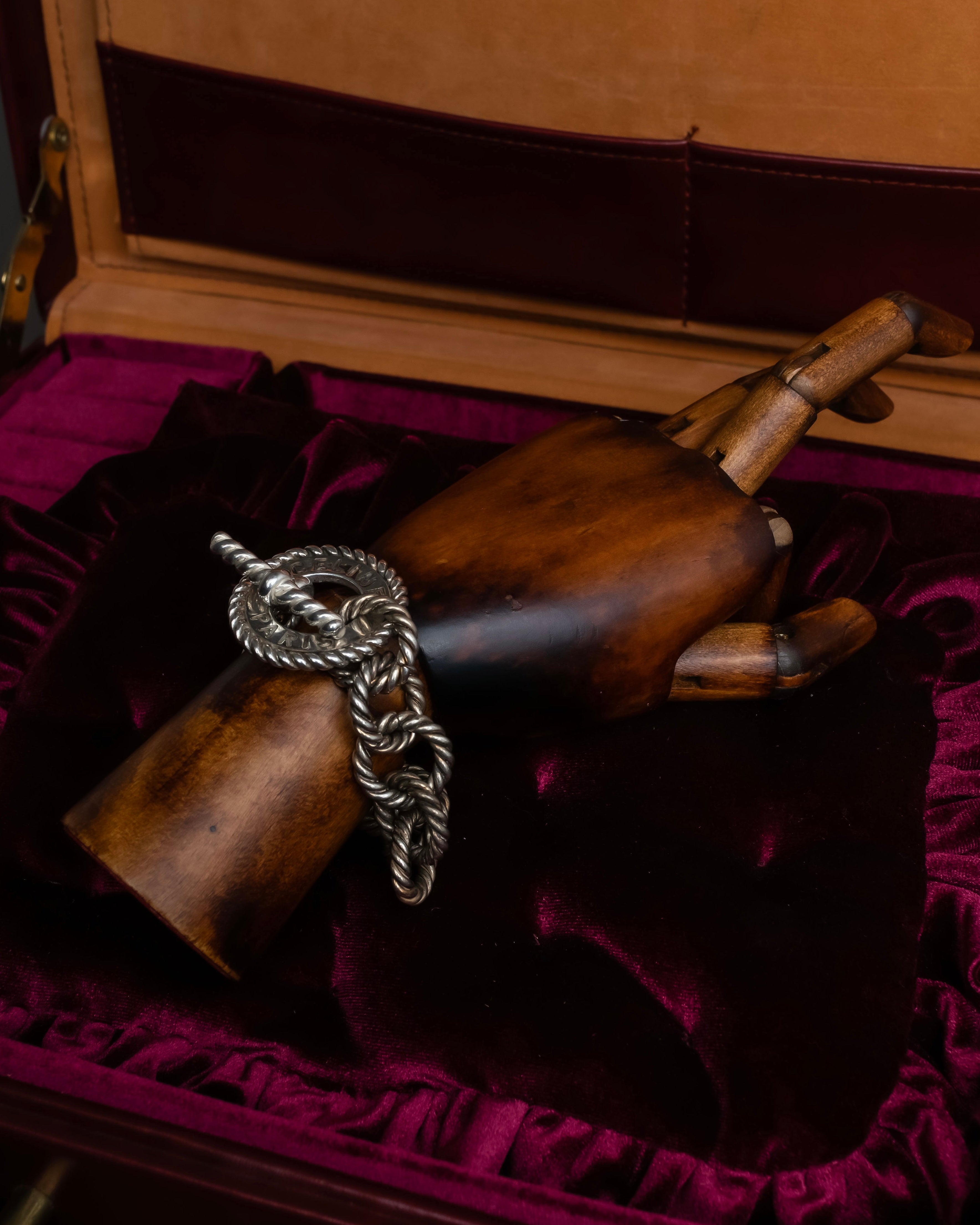 "CELINE" Rope twist design silver bracelet