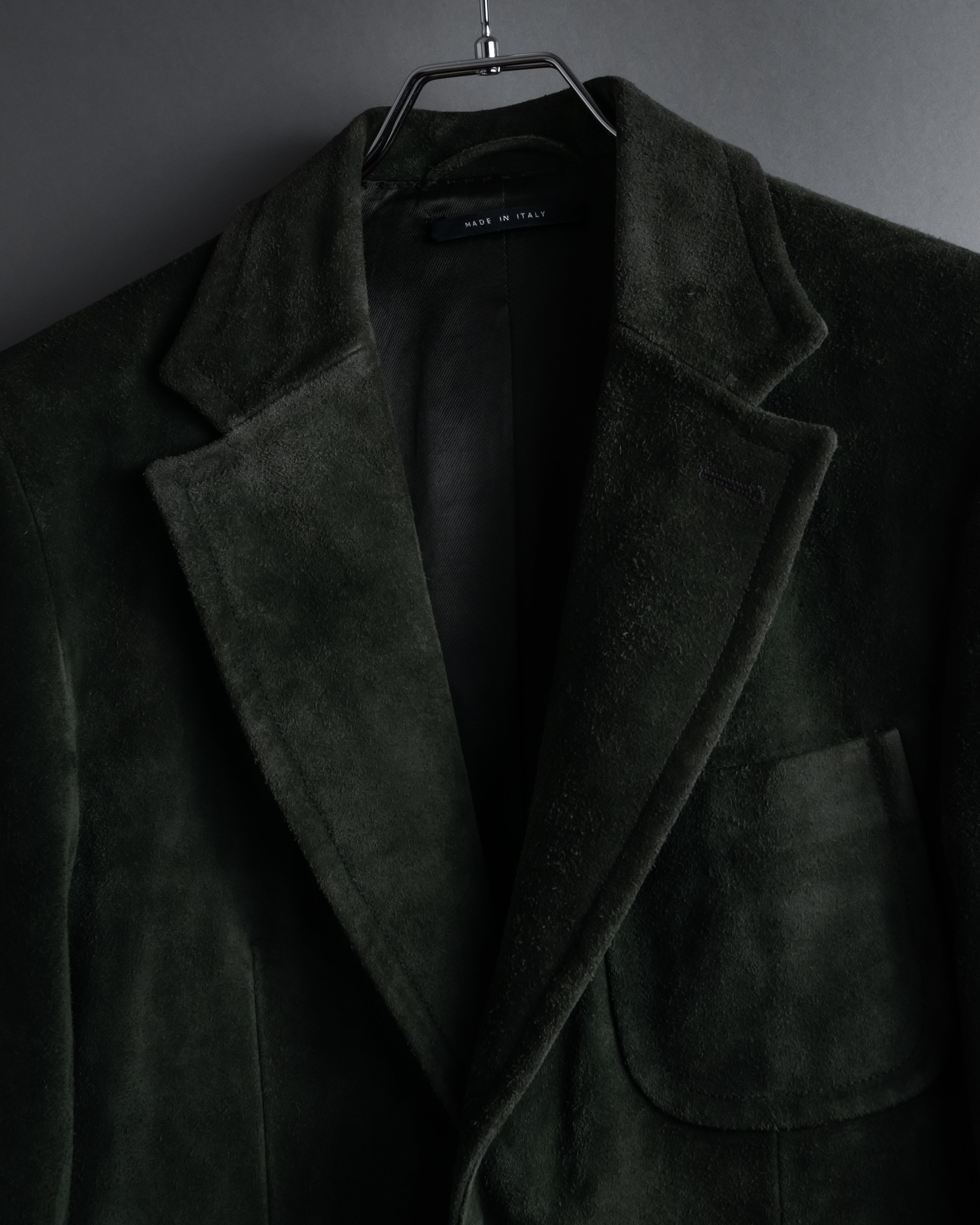 -SPECIAL- "GUCCI" 90’s Tom ford design suede tailored jacket