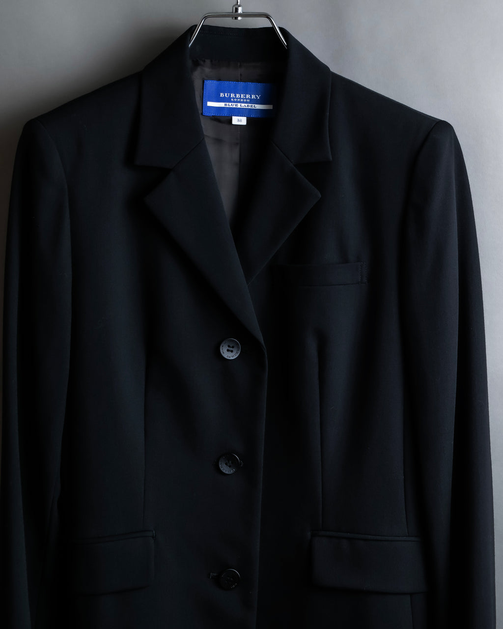 "BURBERRY Blue Label" 3 button waist shaped lightweight tailored jacket