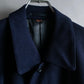 "YVES SAINT LAURENT" Stand neck fly front wool long coat