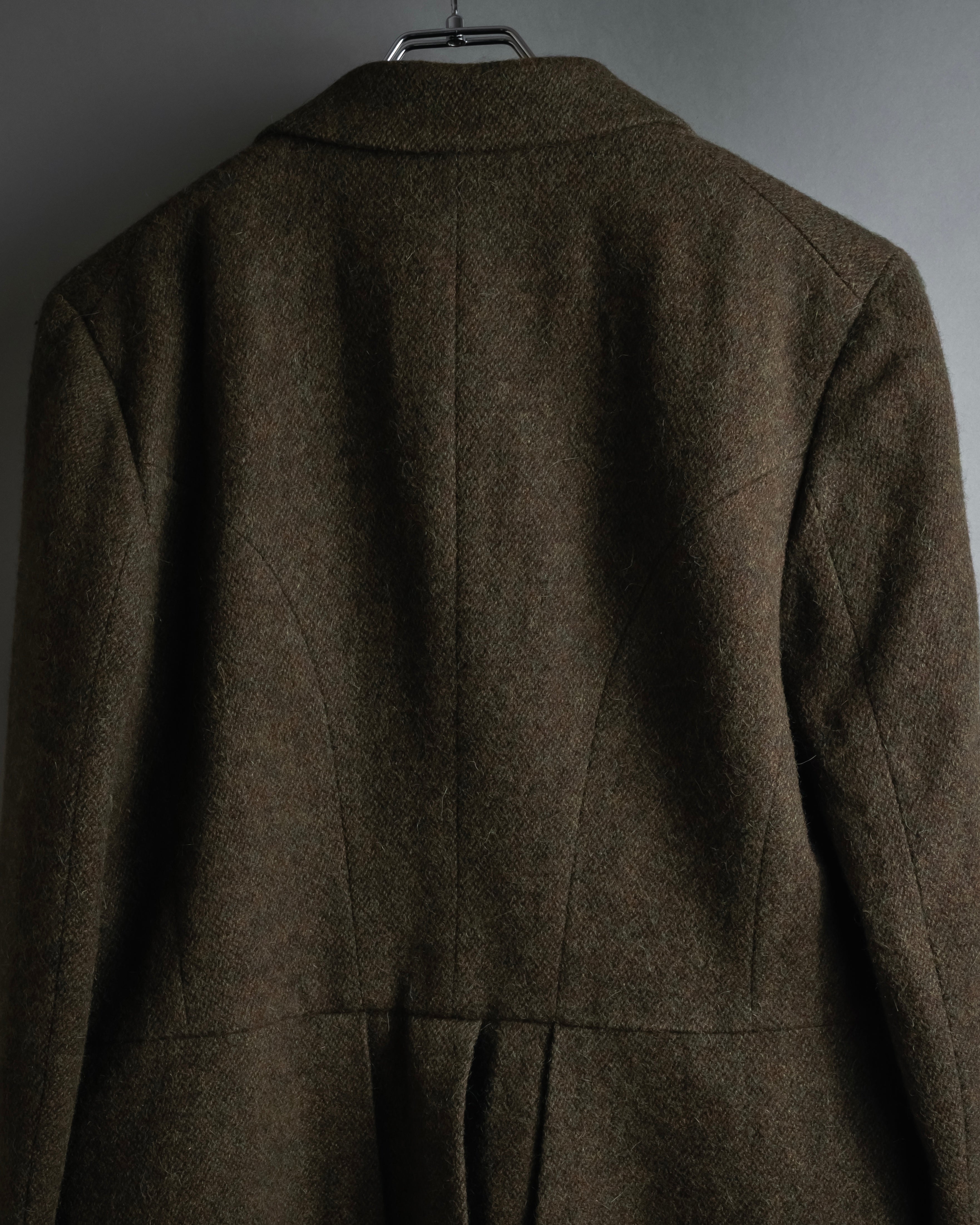 "Polo Ralph Lauren" Alpaca-blend long tailored jacket