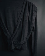 "Christian Dior" Late 80’s-early 90’s draped wrap knit top