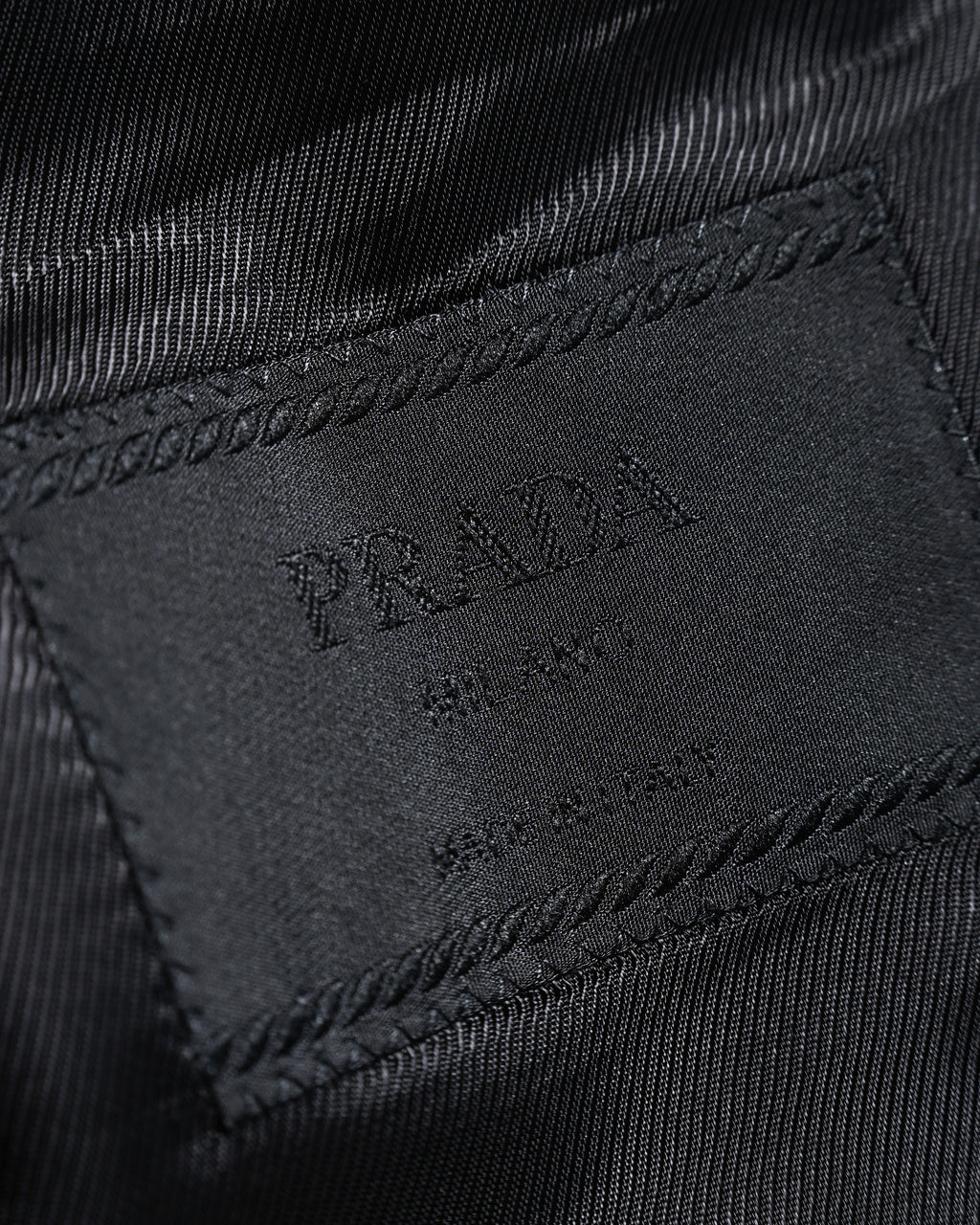 PRADA/ Oversized Single Breasted 3B Jacket Set-up Black