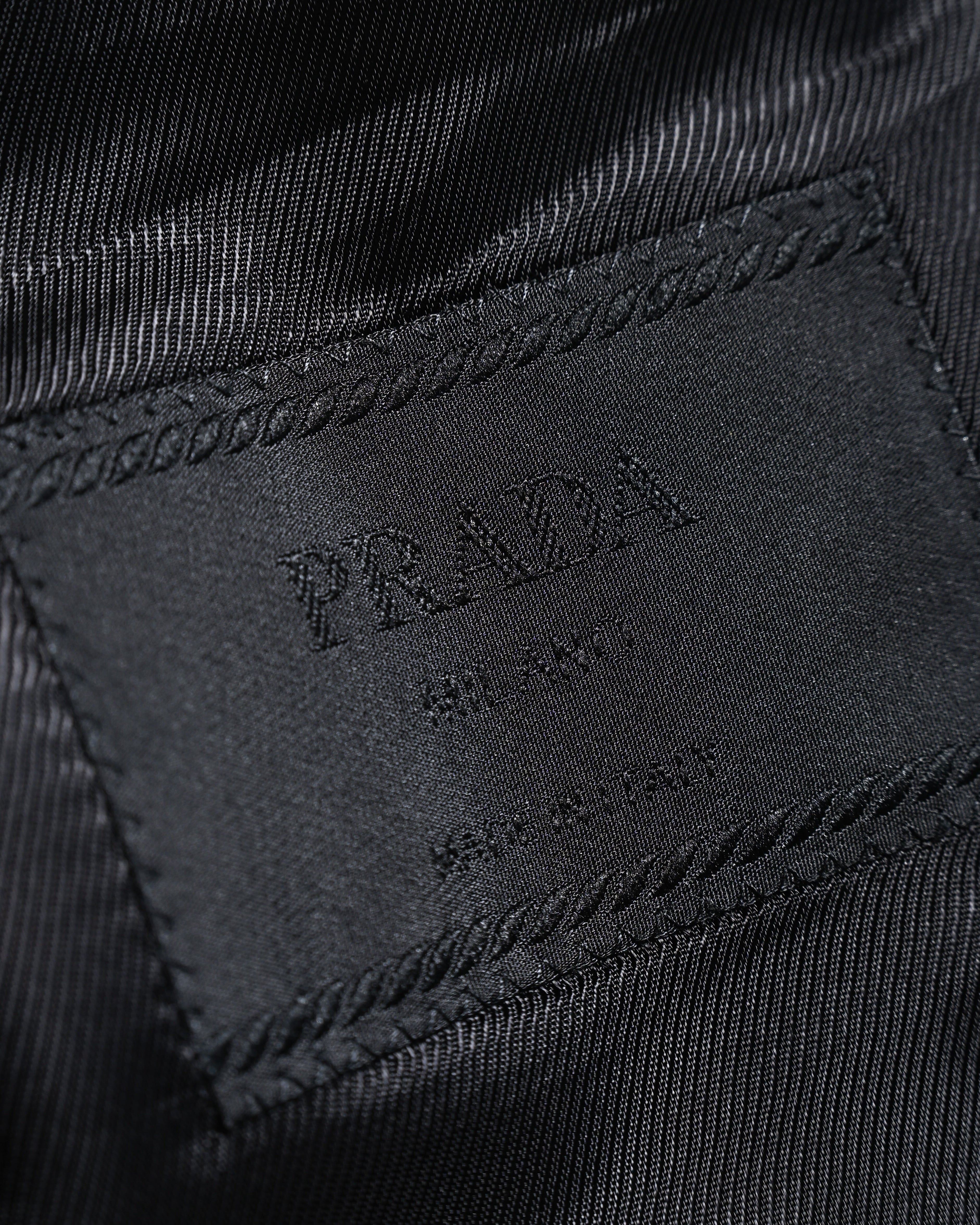 PRADA/ Oversized Single Breasted 3B Jacket Set-up Black