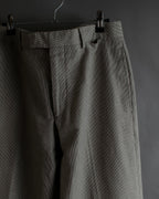 "HERMES" Cotton linen wide tapered slacks
