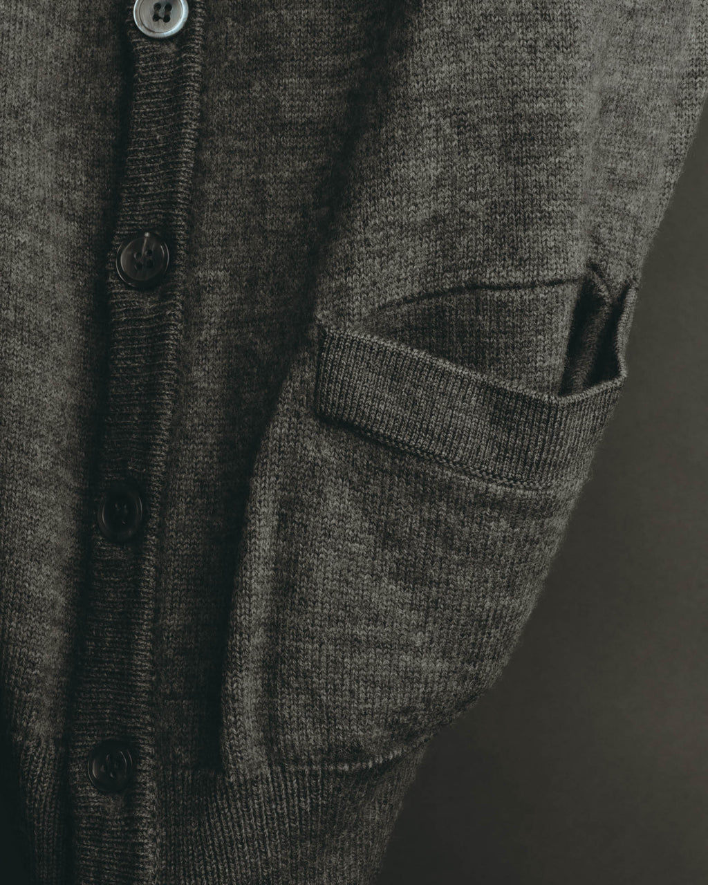 "Yves Saint Laurent" 80's-90's Relaxed wool v neck cardigan