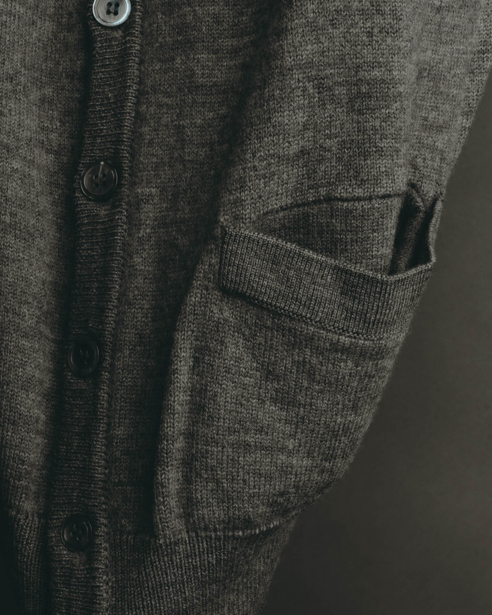"Yves Saint Laurent" 80's-90's Relaxed wool v neck cardigan
