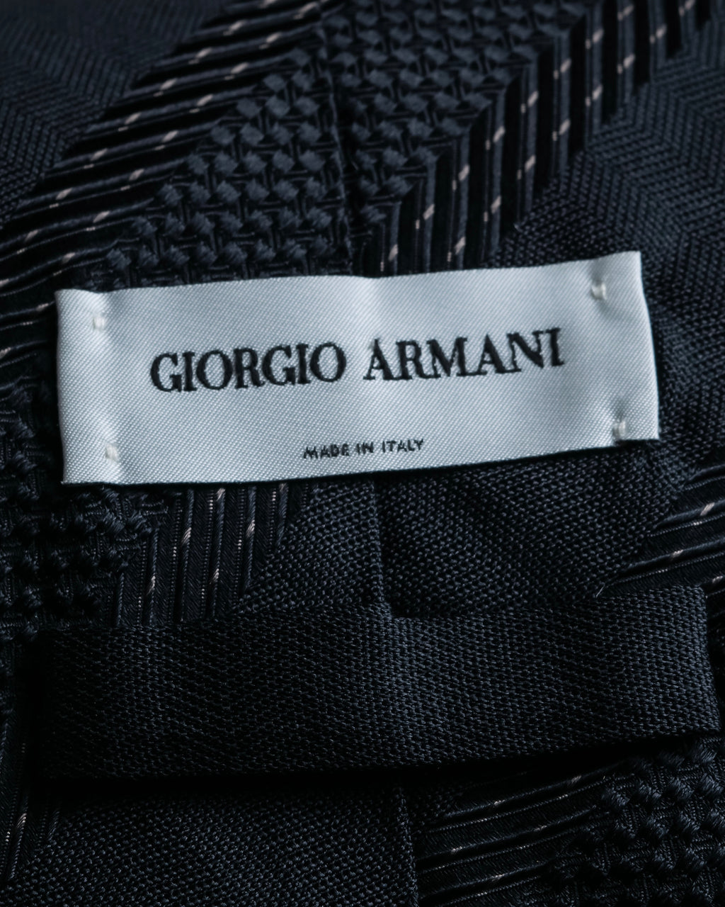 "GIORGIO ARMANI" Mixed material striped necktie