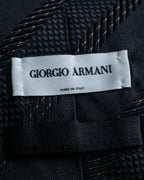 "GIORGIO ARMANI" Mixed material striped necktie