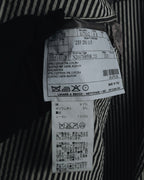 "HERMES" 00's striped stretch cotton tailored jacket