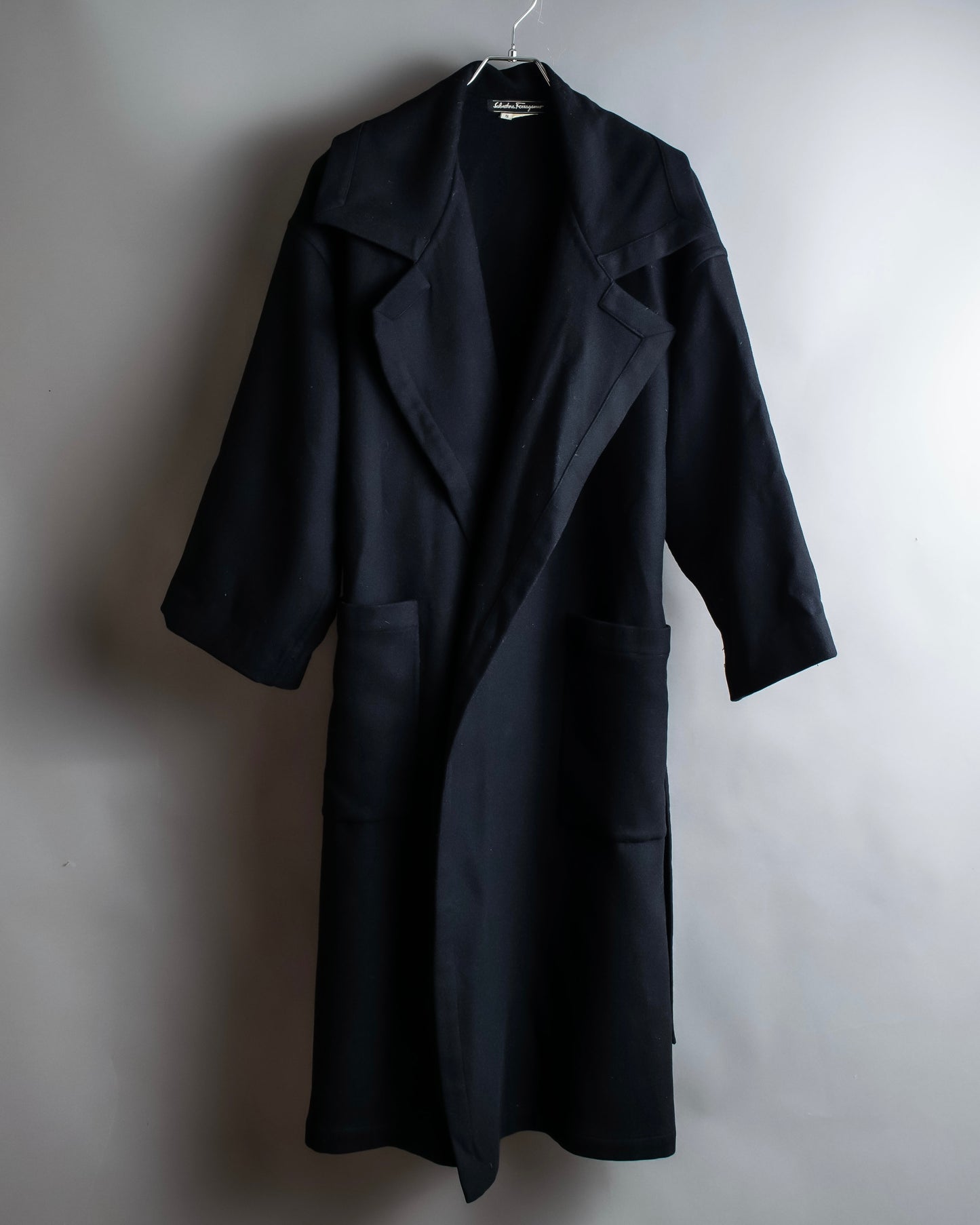 "Salvatore Ferragamo" Maxi length oversized gown coat