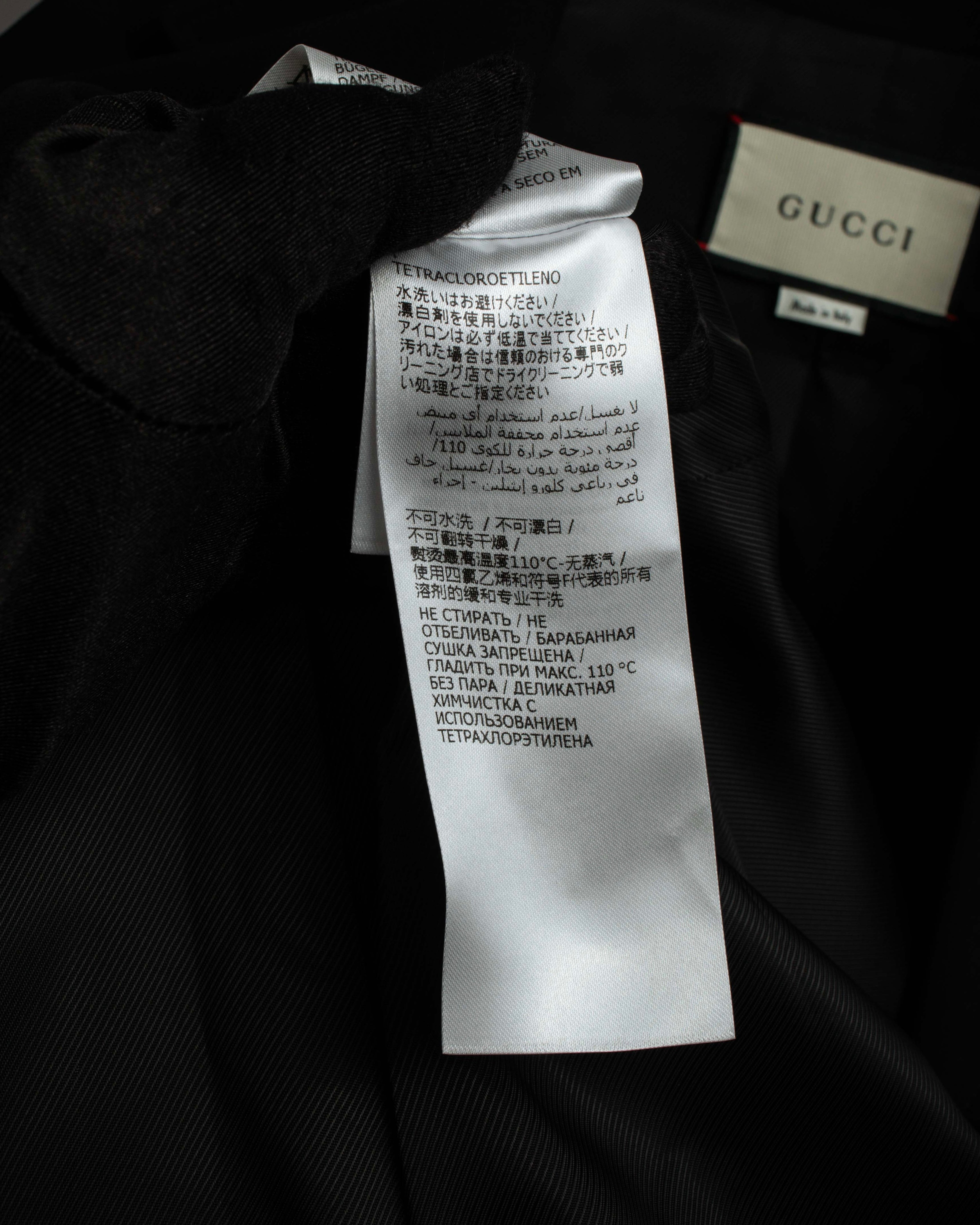 "GUCCI" Michele period stand collar modified design tailored jacket