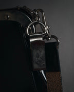 "tricot COMME des GARÇONS" Structured kiss-lock leather shoulder bag