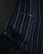 "Maison Margiela" 2021AW piped striped lounge shirt