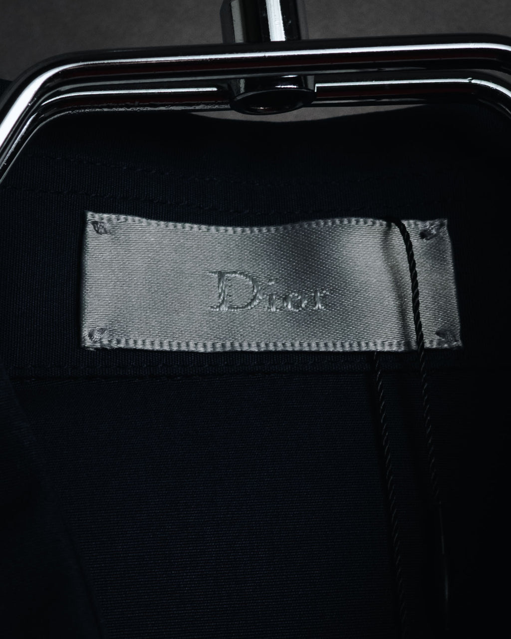 "Dior" 2017 AW Minimal fly-front bee-embroidered shirt