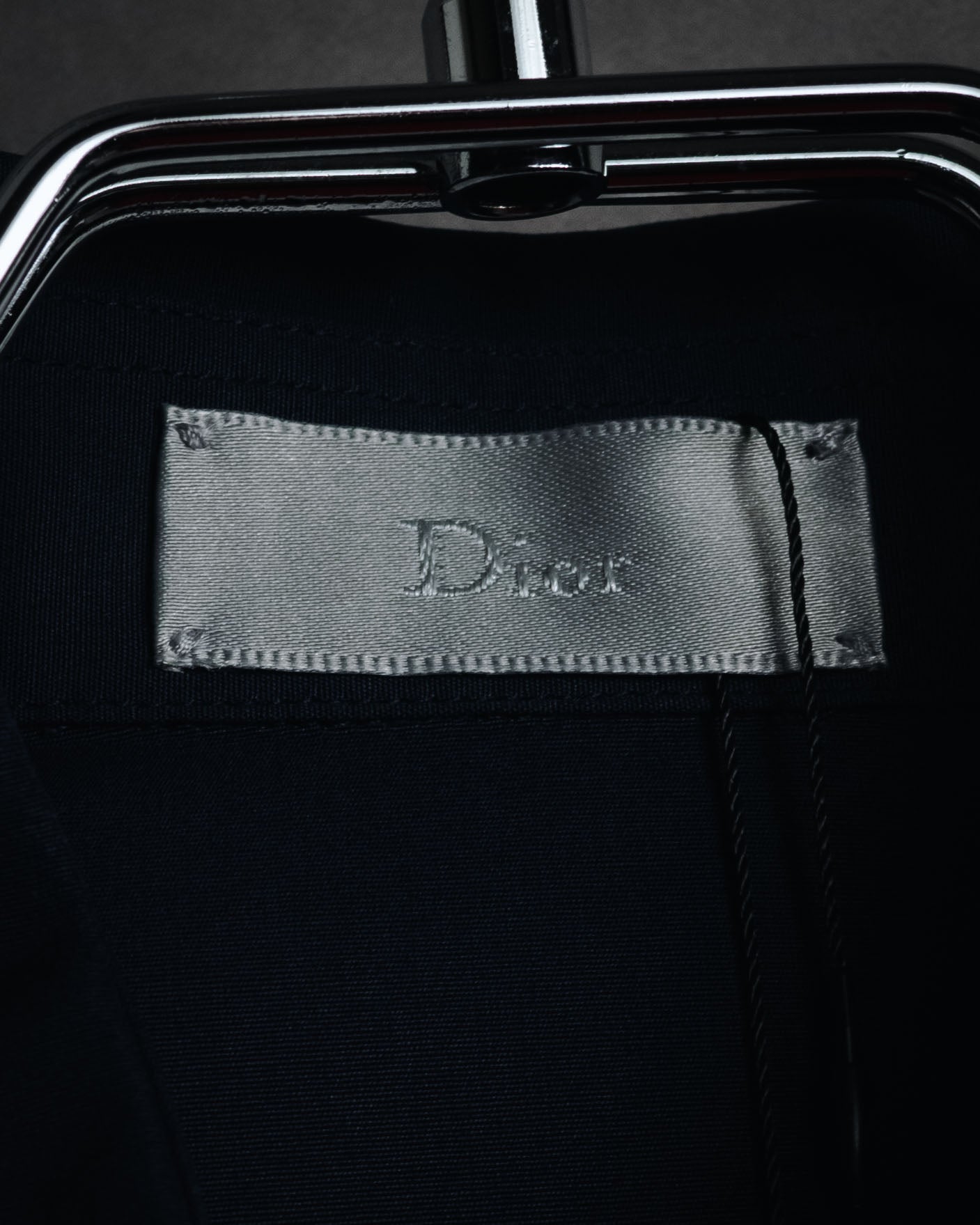 "Dior" 2017 AW Minimal fly-front bee-embroidered shirt