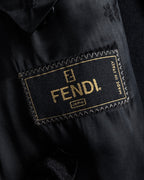 "FENDI" Manufactured in 1989 cashmere stand collar coat