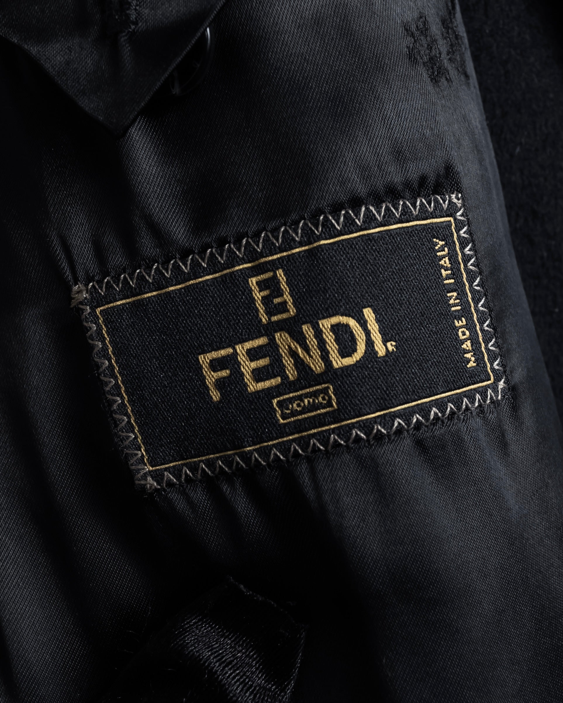 "FENDI" Manufactured in 1989 cashmere stand collar coat