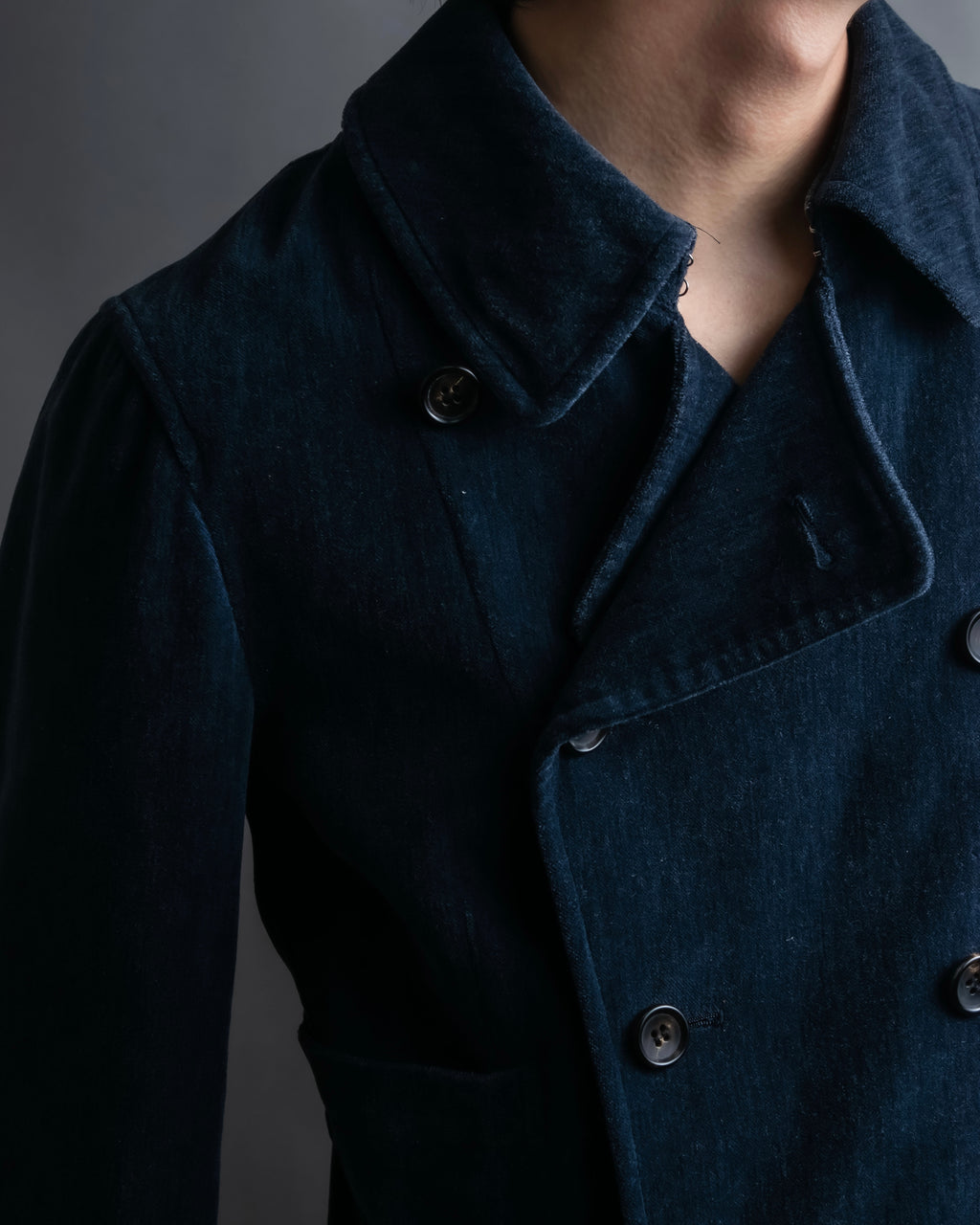 "Comme des garçons robe de chambre" Beautiful velour double half coat