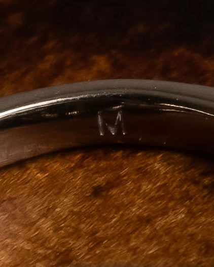 "Christian Dior" CD logo motif silver ring