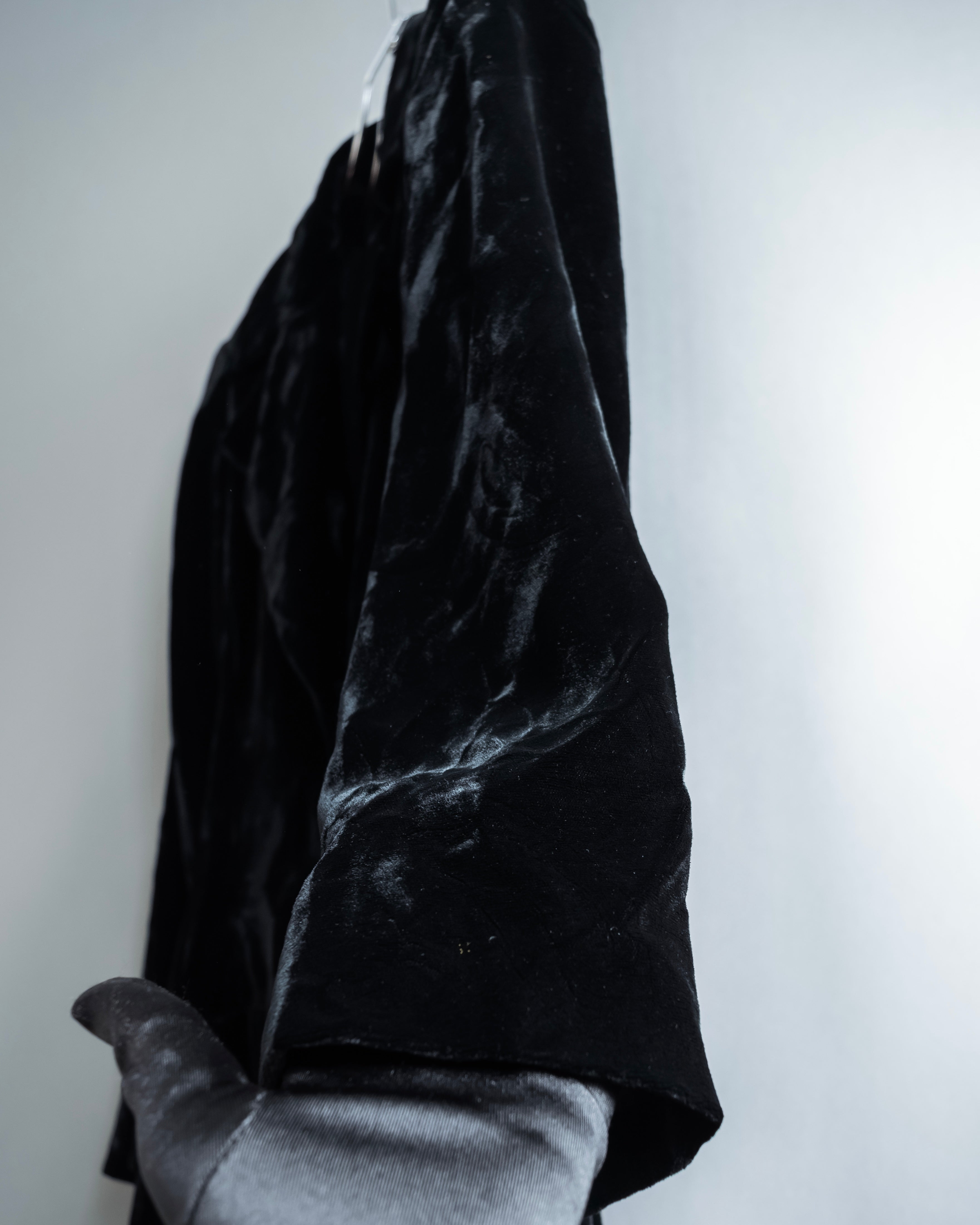 "ERREUNO" Relaxed tailored velour jacket