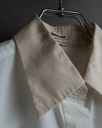 "HERMES" Margiela period collar change shirt