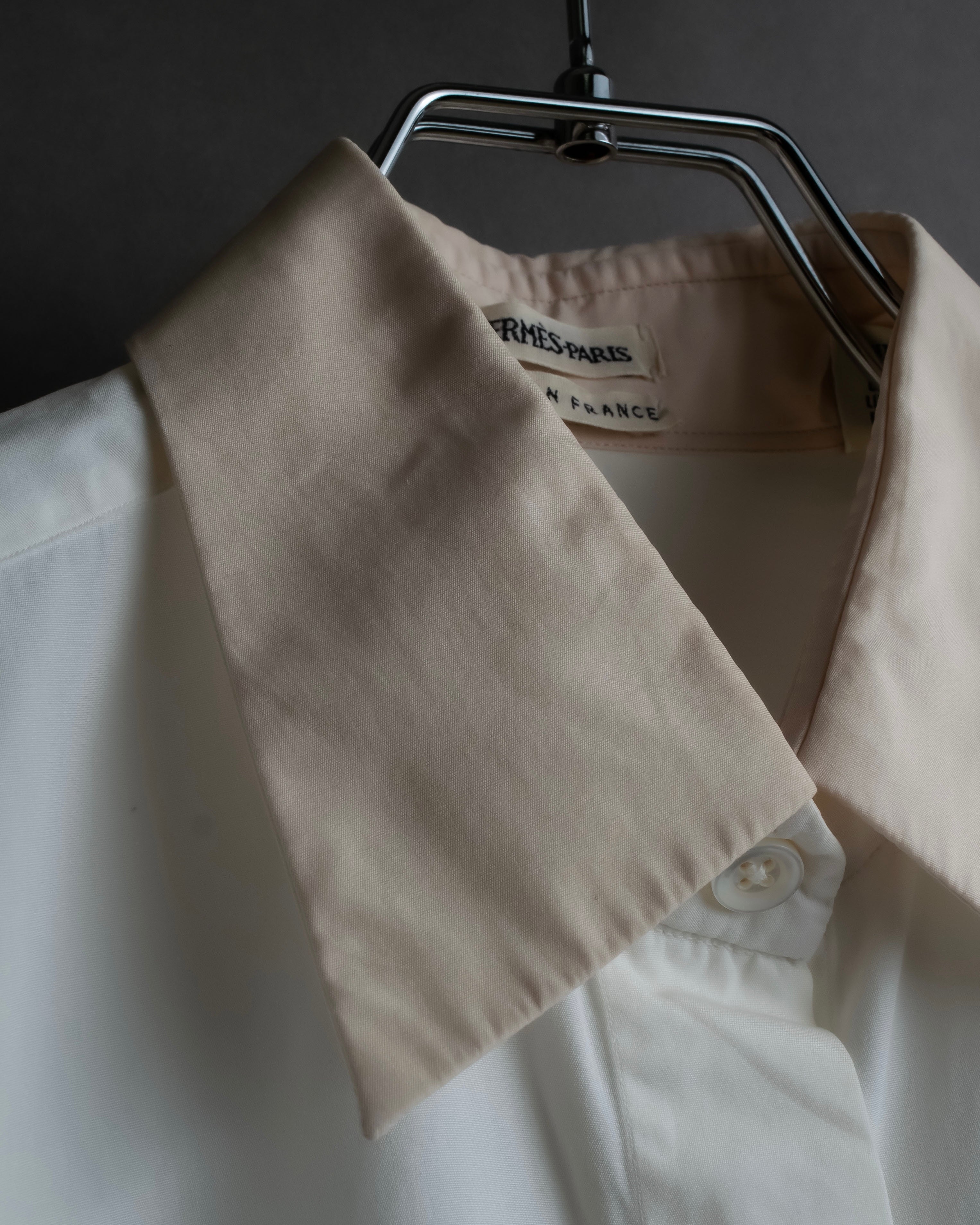 "HERMES" Margiela period collar change shirt