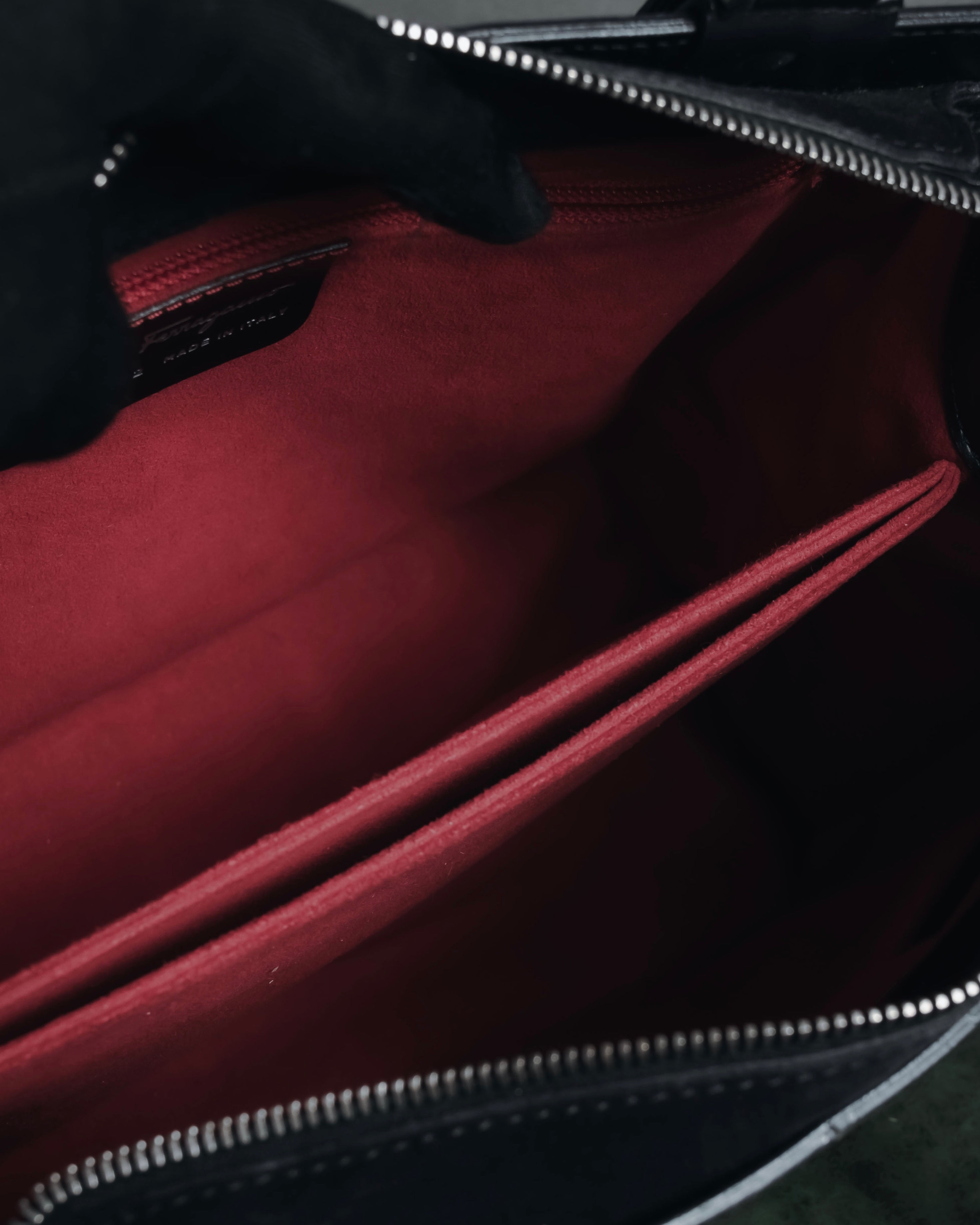 "Salvatore Ferragamo" Late 90’s Gancini embossed leather tote bag