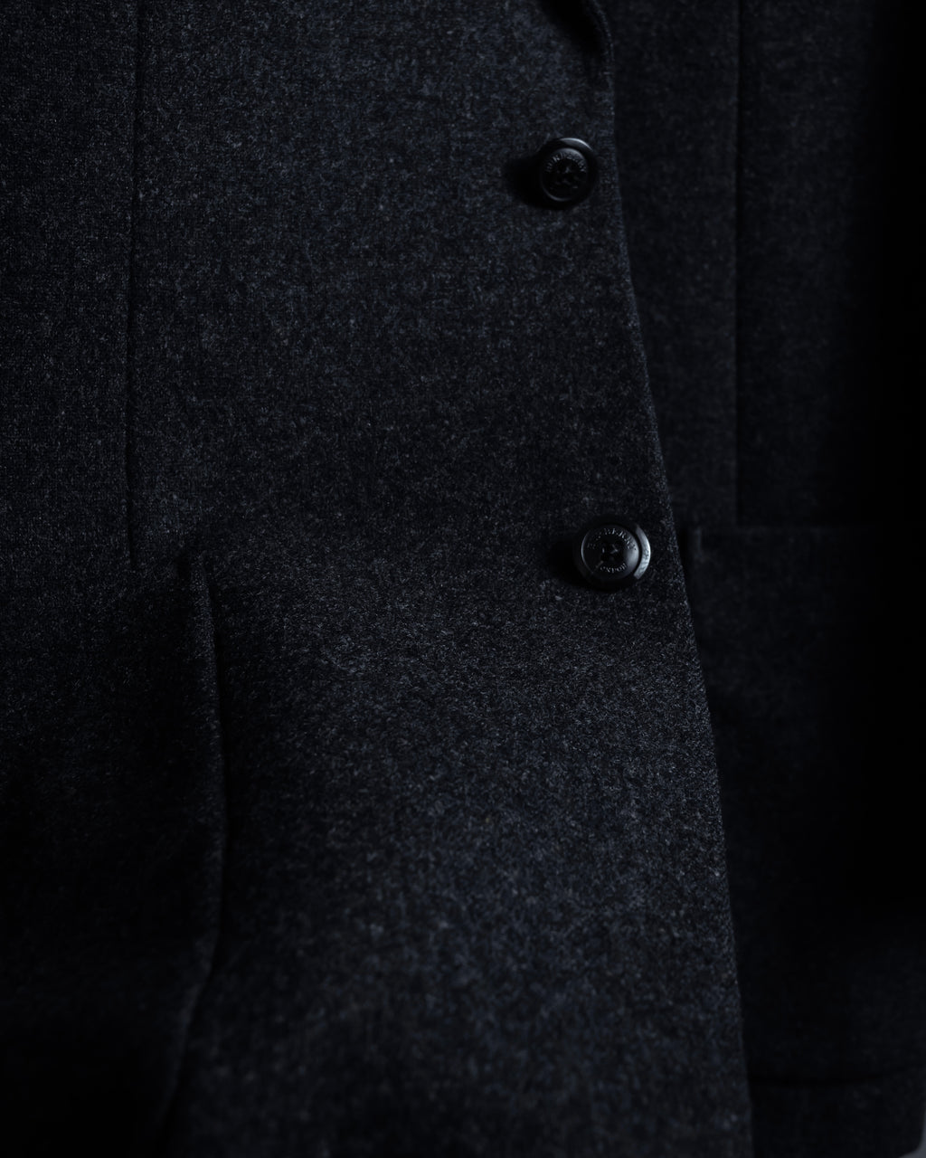 "BURBERRY" Marbled wool unlined tailored jacket