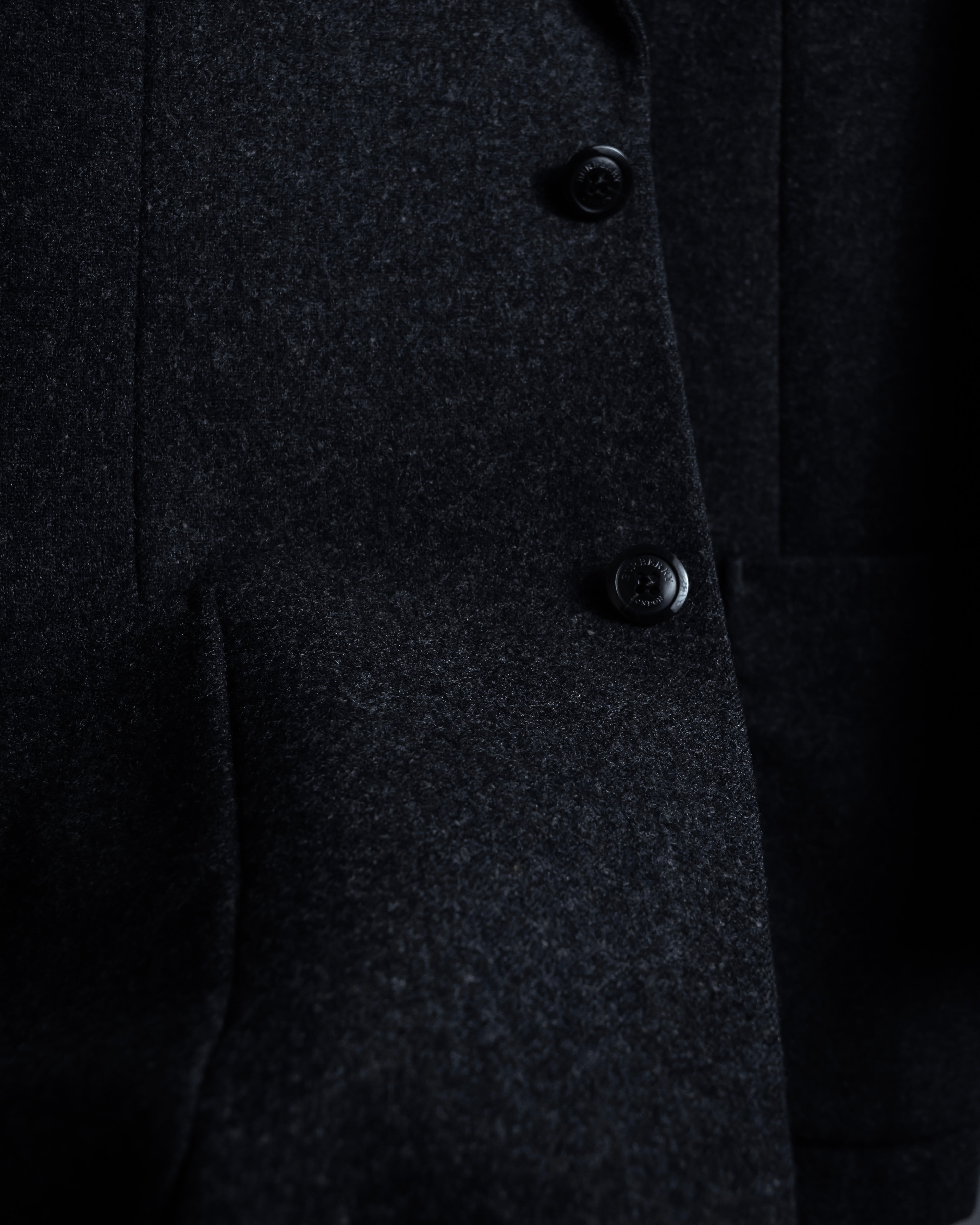 "BURBERRY" Marbled wool unlined tailored jacket