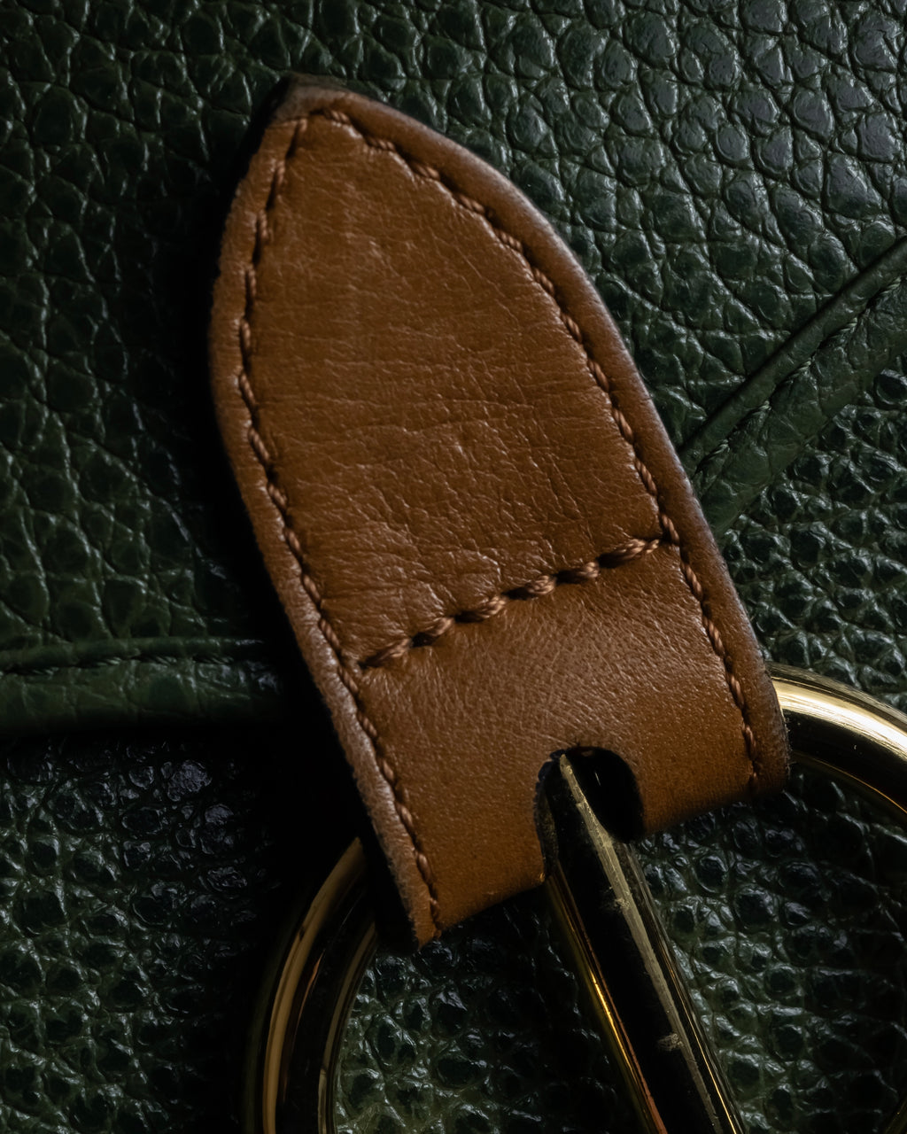 "Christian Dior" 80’s-90’s equestrian grain leather shoulder bag