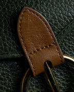 "Christian Dior" 80’s-90’s equestrian grain leather shoulder bag