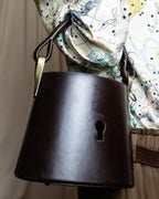 "KENZO" Camouflage design drawstring leather bag