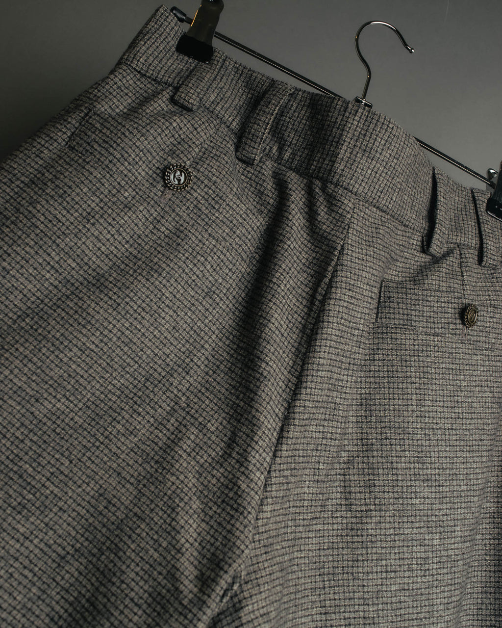 -SPECIAL- “CHANEL” 05AWmicro houndstooth tweed wide trousers